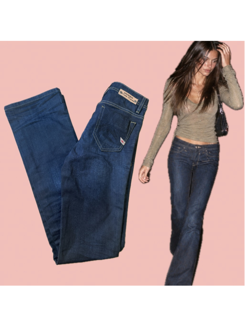 NWT Parasuco Y2K Dark Wash Bootcut Jeans Size 25